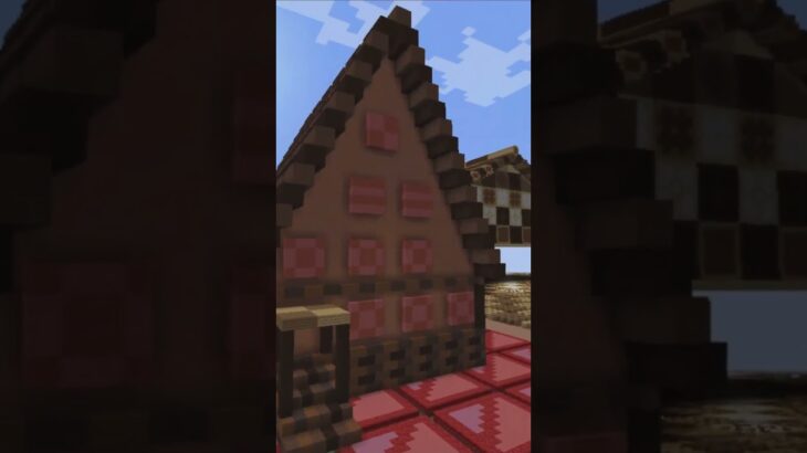 【マイクラ 建築 お菓子の家】マイクラで建築　お菓子の街のお菓子の家　マイクラ #minecraft #マインクラフト #マイクラ建築