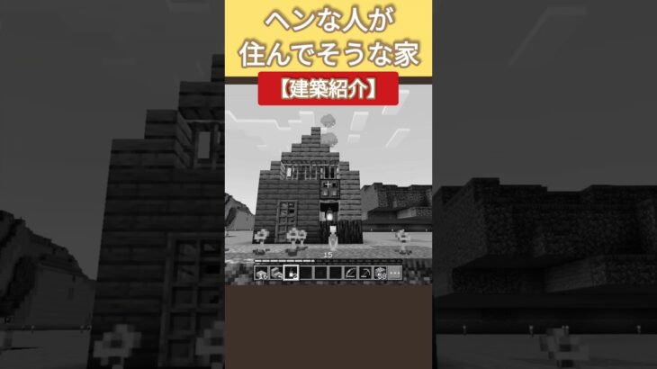 【マイクラ】ヘンな人が住んでそうな家【建築紹介】 #マイクラ #minecraft