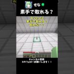 【マイクラ】素手で取れる？取れない？ #minecraft  #shorts #ゆっくり実況