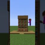 【マイクラ】シンプルに飾れてお洒落に見える本棚を建築してみたい#minecraft #shorts