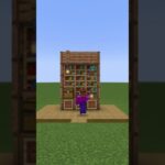 【マイクラ】シンプルに飾れてお洒落に見える本棚を建築してみたい#minecraft #shorts