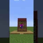 【マイクラ】シンプルに飾れてお洒落に見える本棚を建築してみたい#minecraft #shorts