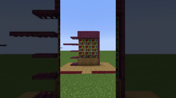 【マイクラ】シンプルに飾れてお洒落に見える本棚を建築してみたい#minecraft #shorts