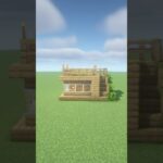 【マイクラ】オークで作るサバイバル初期拠点【マイクラ建築】#minecraft #マイクラ #shorts