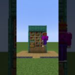 【マイクラ】シンプルに飾れてお洒落に見える本棚を建築してみたい#minecraft #shorts