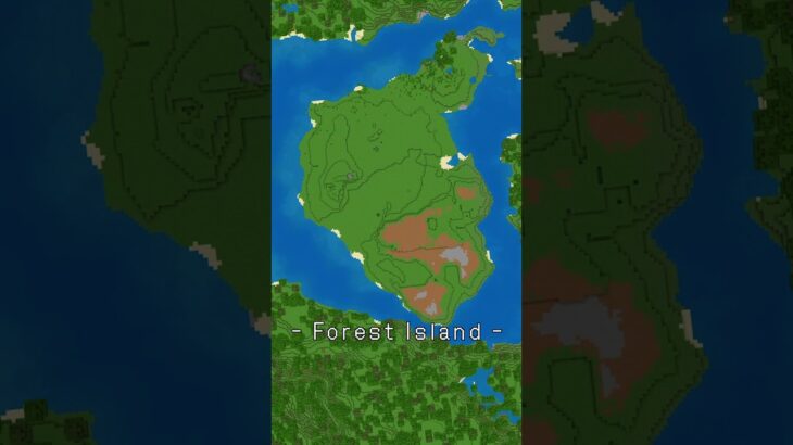 しっかりした森な島を整地するタイムラプス【#minecraft】【#Shorts】 #マイクラ #マインクラフト