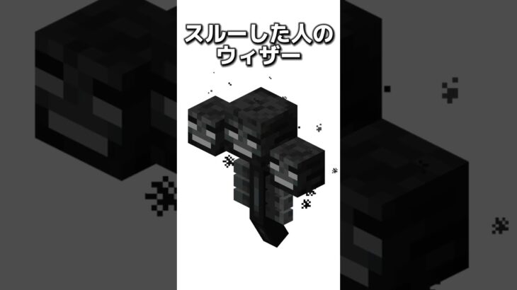 〇〇した人のウィザー #マイクラ #マインクラフトswitch #マインクラフト#minecraft #まいくら #スイッチ