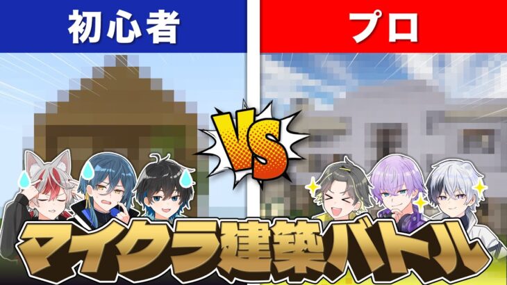 【マインクラフト】プロと初心者が建築勝負した結果！凄すぎる！！【すぱどり】