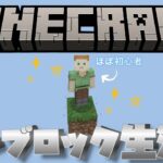 【マインクラフト統合版】視聴者参加型 ライブ配信　ワンブロックで家とか作る？　初心者/初見さん大歓迎