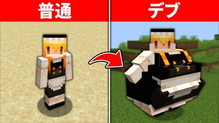 魔理沙が太った世界でエンドラ討伐【マイクラ】【ゆっくり実況】
