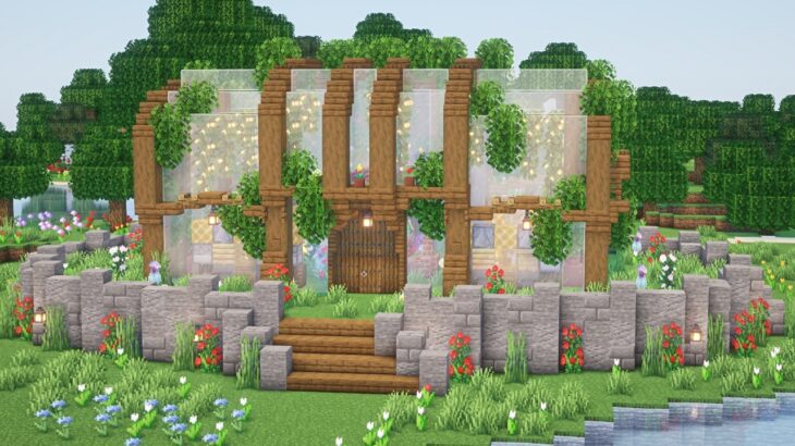 【マインクラフト】養蜂場＆植物園の作り方【マイクラ建築】