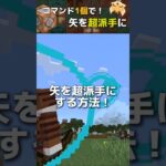 【超簡単！】矢にパーティクルをつけよう！コマンド1個で！ #コマンド #スイッチ #マイクラ #マイクラ統合版 #まいくら #マインクラフト #minecraft #switch #shorts