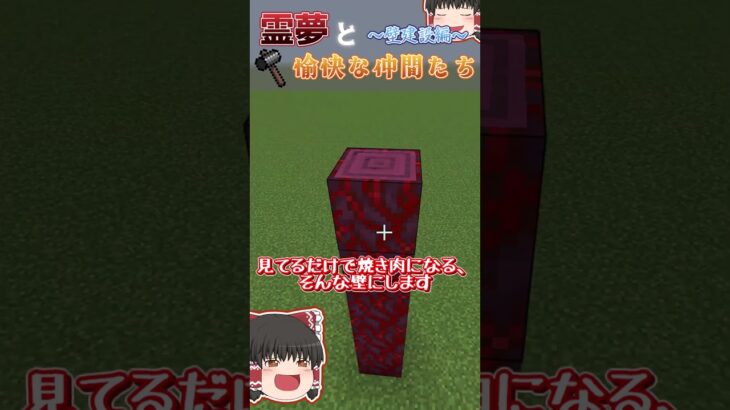 【建築】みんなで1分で壁を作ろう【マイクラ】 #マインクラフト #ゆっくり実況 #shorts