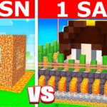 10 SANİYE ZOMBİ KIYAMET SIĞINAĞI VS 1 SAAT 🧟 | Minecraft