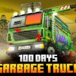 100 DAYS ON A GARBAGE TRUCK IN THE TRASH APOCALYPSE IN MINECRAFT!