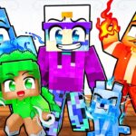 100 Days with the ELEMENTAL FAMILY in Minecraft…