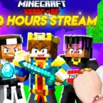 24 Hrs MINECRAFT HARDCORE IRL MARATHON STREAM | Finale