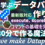 【データパック制作解説】30分で学ぶ魔法の杖の作り方【minecraft 0から学ぶデータパックの作り方総集編】