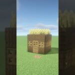 【マイクラ】畑付き 3×3の簡単初期拠点【マイクラ建築】:Minecraft #minecraft #マイクラ #マインクラフト #shorts