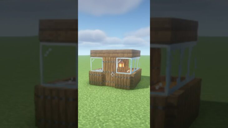 【マイクラ】 3×3の簡単初期拠点【マイクラ建築】:Minecraft #minecraft #マイクラ #shorts
