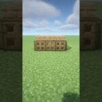 【マイクラ】 簡単に作れる 3×3の初期拠点【マイクラ建築】【minecraft】#minecraft #マインクラフト #マイクラ #shorts