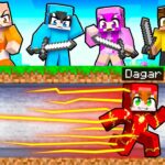 6 CAZADORES vs FLASH en Minecraft!