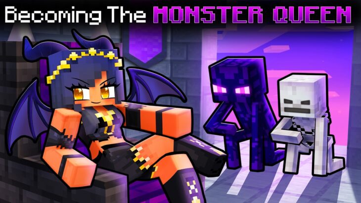 Becoming the MONSTER QUEEN in Minecraft!