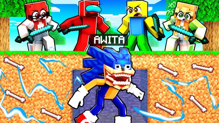 Cazadores VS Awita SHIN SONIC en Minecraft!