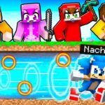 Cazadores vs SONIC en Minecraft Speedrun