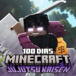 Cazar HECHICEROS como TOJI durante 100 DÍAS en MINECRAFT JUJUTSU KAISEN HARDCORE no es FÁCIL