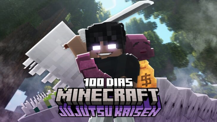 Cazar HECHICEROS como TOJI durante 100 DÍAS en MINECRAFT JUJUTSU KAISEN HARDCORE no es FÁCIL