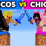 Chicos vs Chicas en Un Chunk de Minecraft