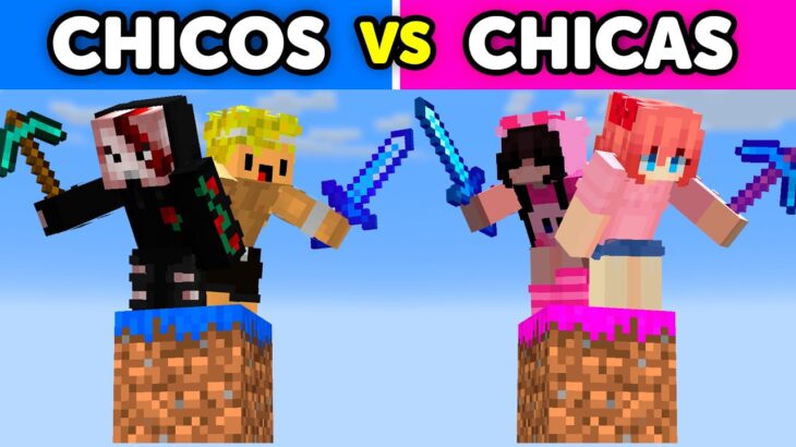 Chicos vs Chicas en Un Chunk de Minecraft