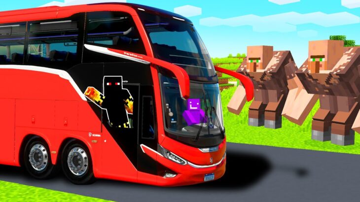 Fizemos Viagem de Ônibus com os Amigos no Minecraft!