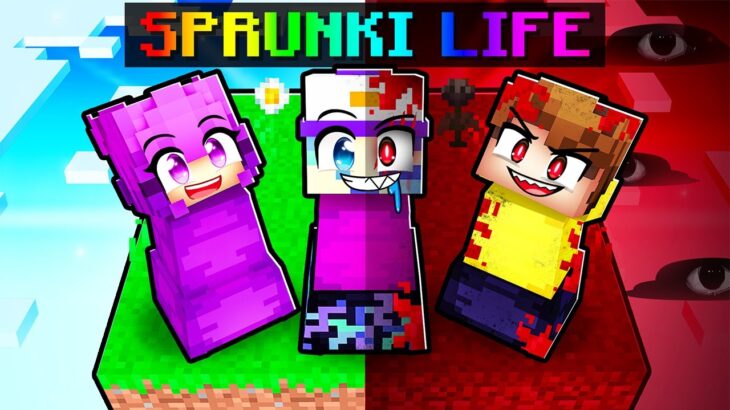 Having a SPRUNKI LIFE in Minecraft!