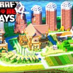 I Survived 100 Days Building the ULTIMATE COZY FARM in Minecraft Hardcore