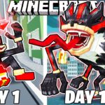 I Survived 100 Days as SHIN SHADOW in Minecraft!