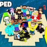 I Trapped 100 Players In The Middle Of the OCEAN | MINECRAFT