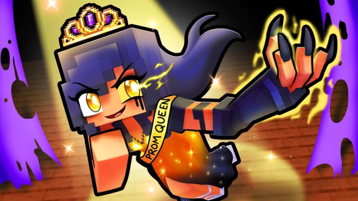 I’m the QUEEN of SCARY PROM in Minecraft!