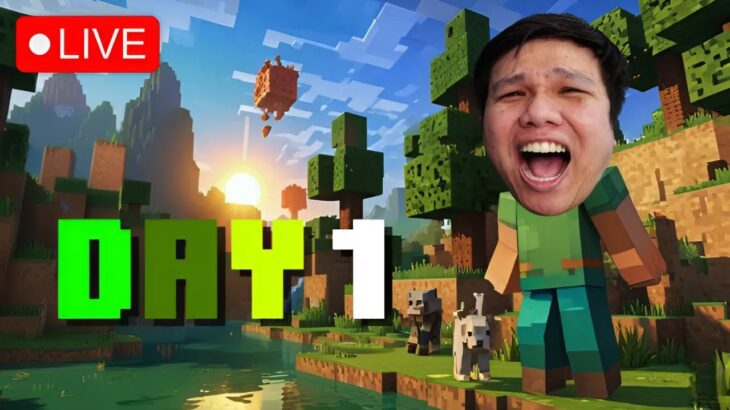 [ 🔴LIVE ] Minecraft : Day1 ลุยโลกสี่เหลี่ยมกันนน