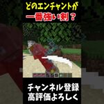 一番強い剣のエンチャントはどれ？!!#Minecraft #アップデート #裏技