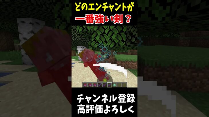 一番強い剣のエンチャントはどれ？!!#Minecraft #アップデート #裏技