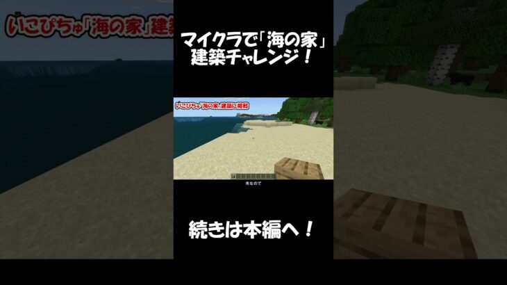 【Minecraft】季節外れの「海の家」を造る小学生【マイクラ】