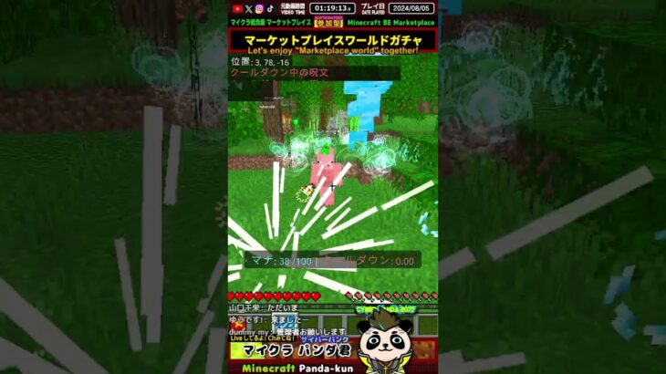 【マイクラ統合版ワールド】魔法アドオン！魔法の効果ヤバい【マインクラフト・Minecraft】