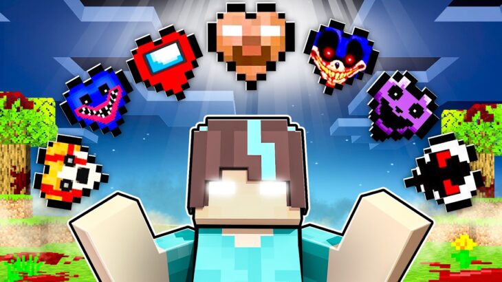 ¡Minecraft PERO hay CORAZONES de MITOS DE TERROR!😨💀