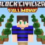 Minecraft but I survive in SKYBLOCK CIVILIZATION [FULL MOVIE]