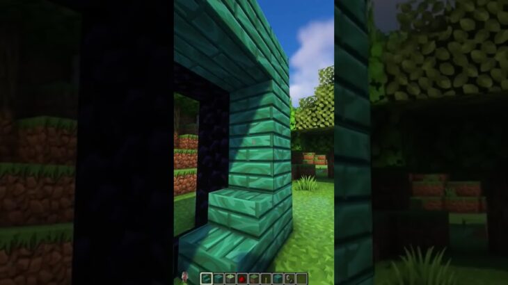 Minecraft creeper portal #minecraft #マイクラ #マインクラフト #trending #ytshorts #gaming #shorts