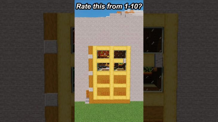 Minecraft giant door house #shorts #minecraft #minecraftbuilding