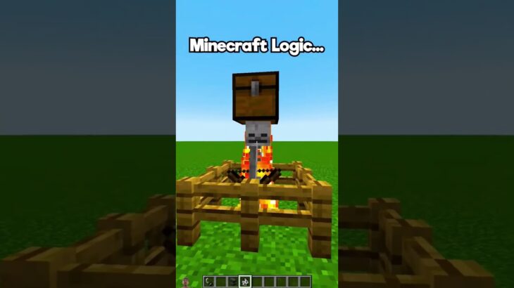 Minecraft logic #minecraft #マインクラフト #マイクラ #trending #ytshorts #gaming #shorts