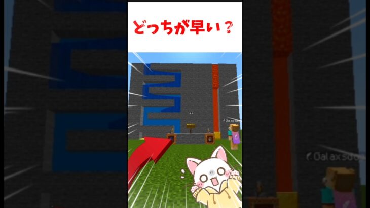 【マイクラ】溶岩と水ってどっちが流れる速さ早いの？【マイクラ･マインクラフト･まいくら･Minecraft】#マイクラ #マインクラフト #あにげー #shorts